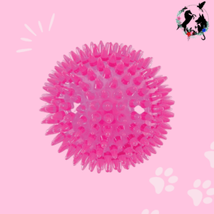 Balle Picot Pop Rose pour Chien | Jouet Dentaire Rebondissant